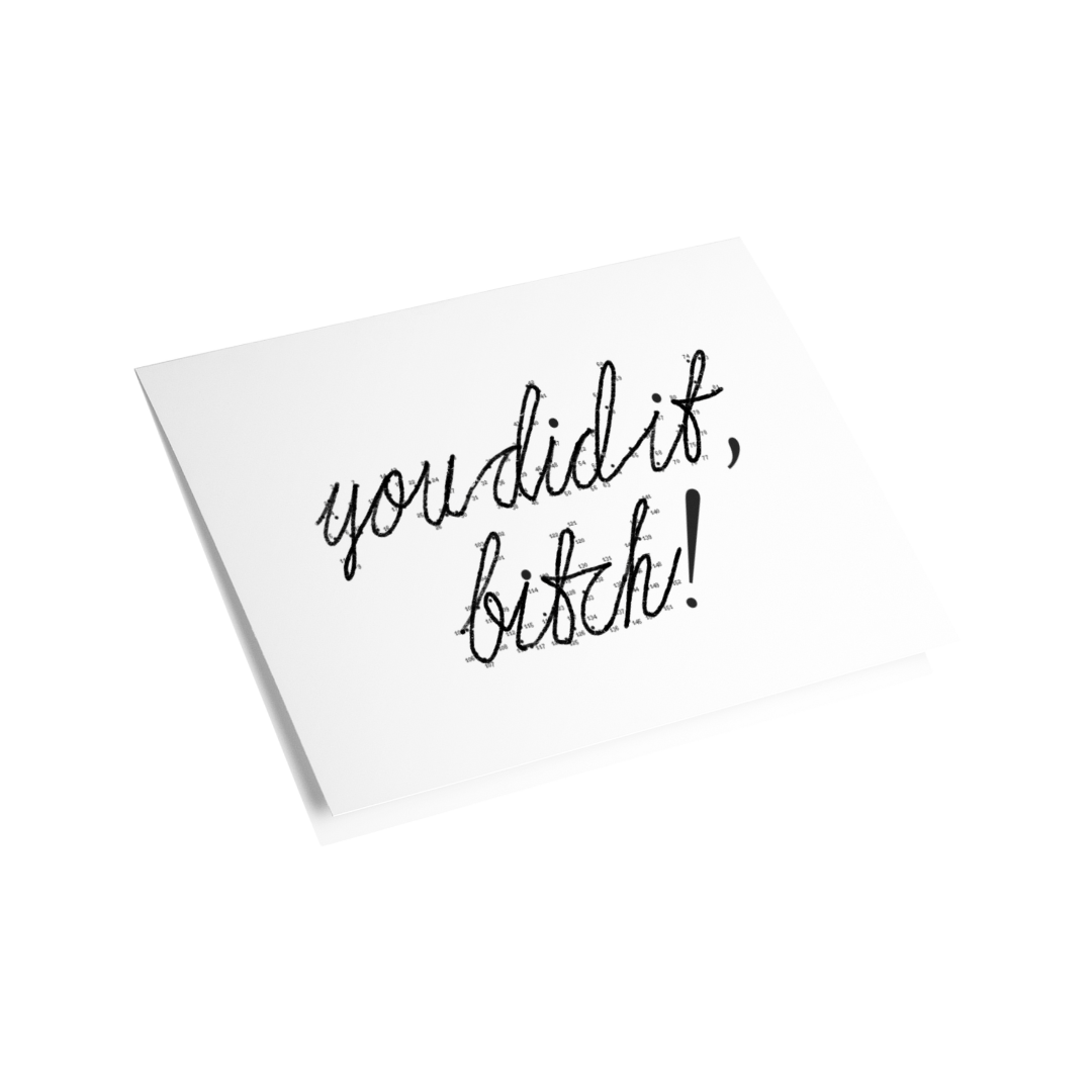 connect the dots card