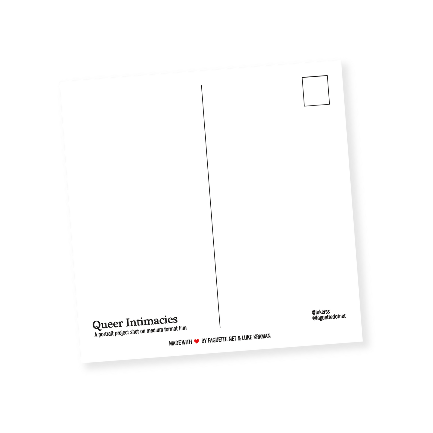 queer intimacies postcard set II
