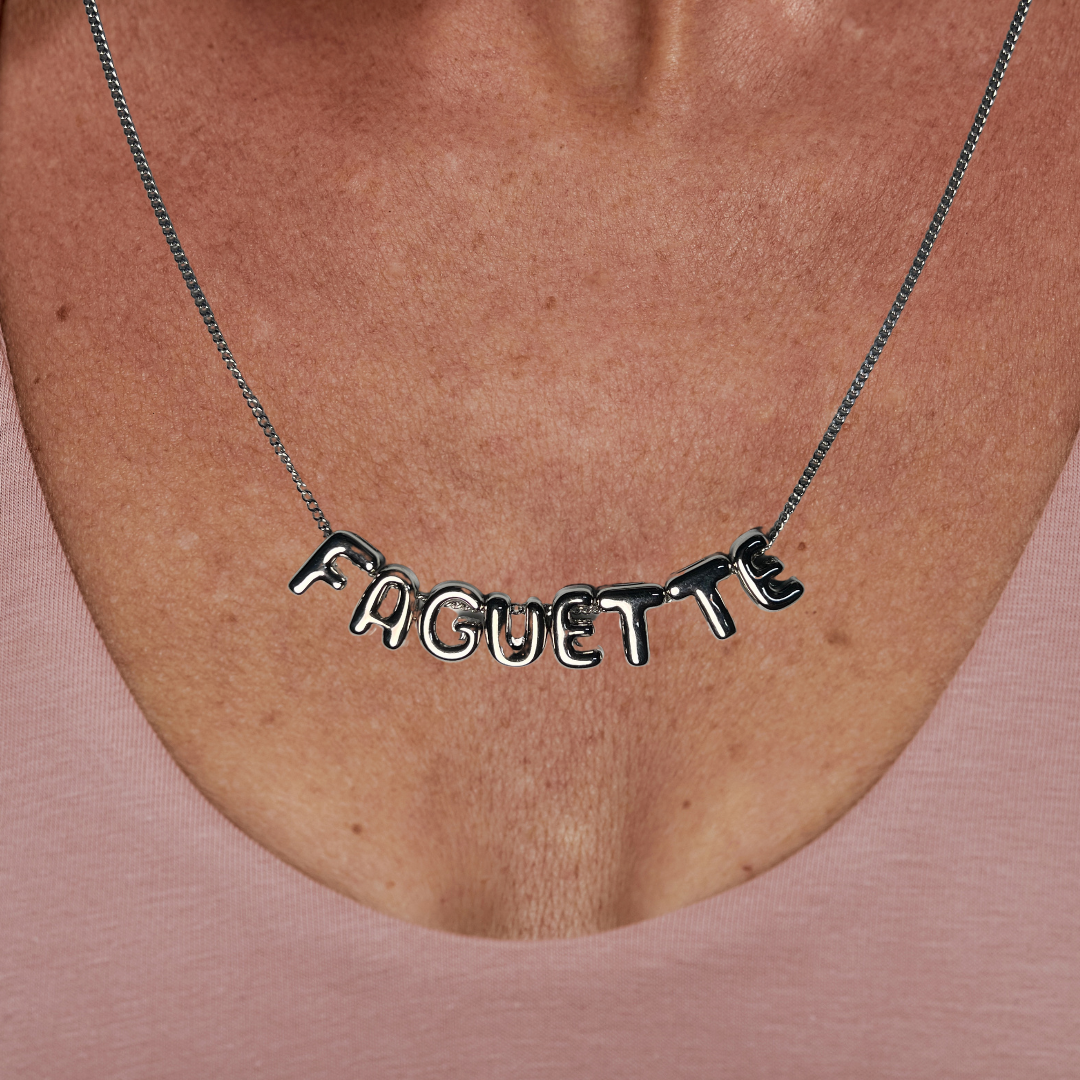 puffed up necklace