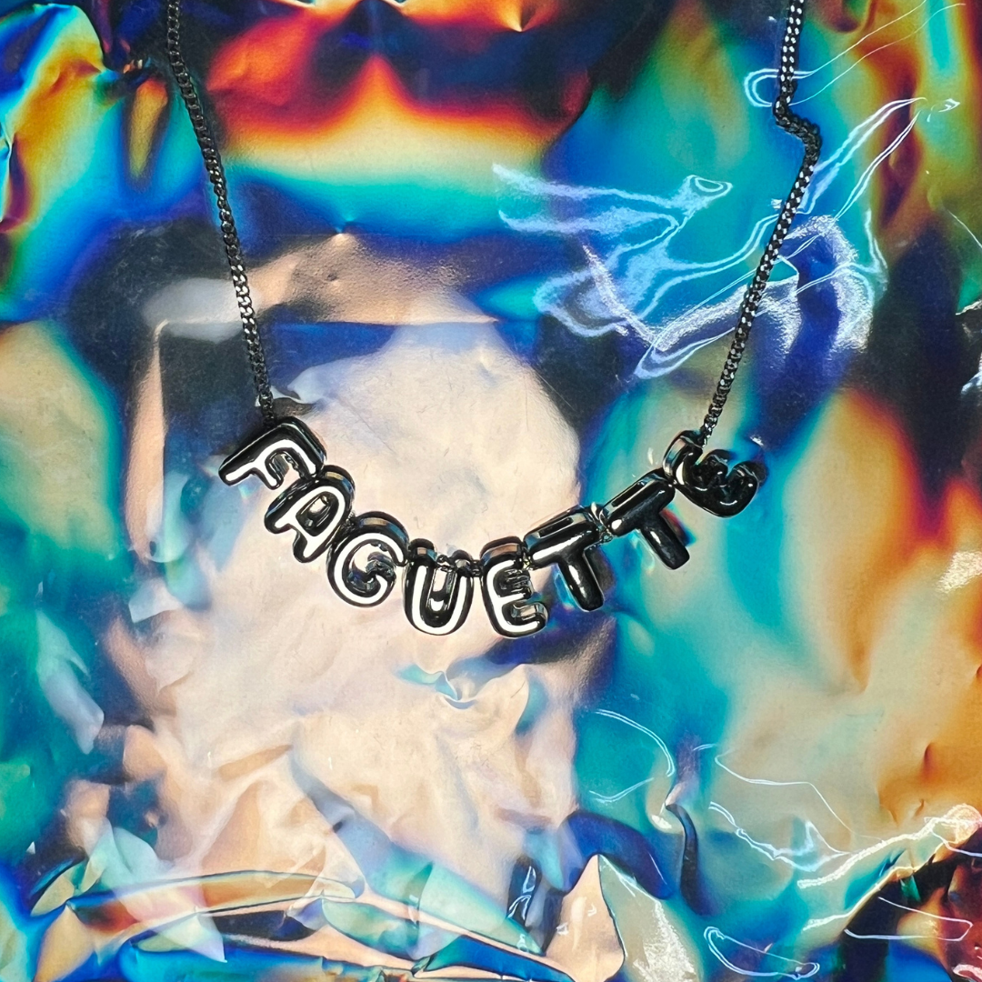 puffed up necklace