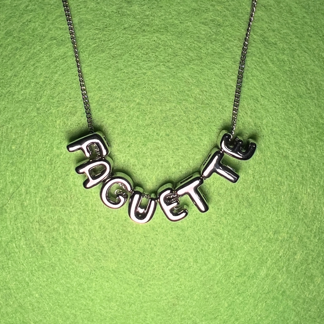 puffed up necklace