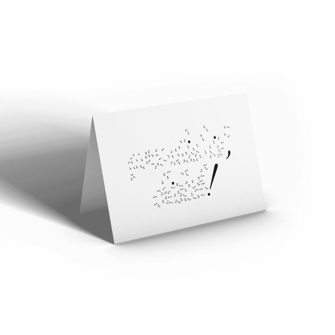 connect the dots card