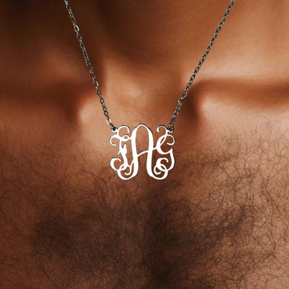 a monogram necklace