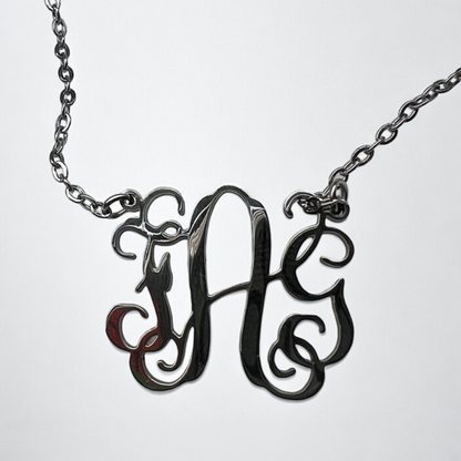 a monogram necklace