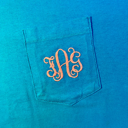 vintage embroidered pocket tee